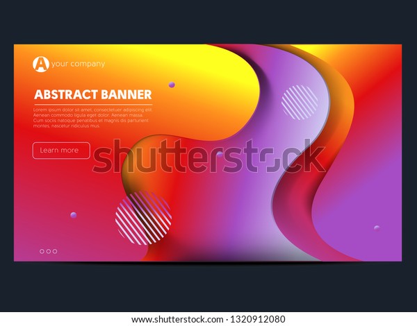 Modern Colorful Abstract Geometric Background Template Stock