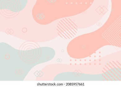Modern Colorful Abstract Geometric Shape Memphis Style Background EPS10 great for cute projects, approachable business, sweet events, or any other similar purposes