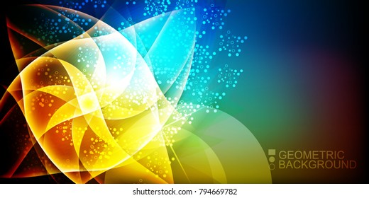 Modern colorful abstract geometry  background