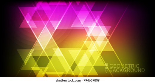 Modern colorful abstract geometry  background