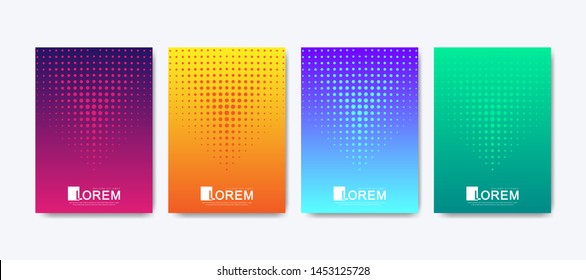 Modern colorful abstract gradient lines pattern background cover design. Trendy vector template for web, brochure, leaflet, flyer, cover, banner, poster. Cool bright gradients. Vivid vibrant color.