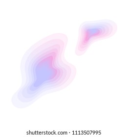 Modern colorful abstract gradient shapes. Colorful vibrant gradient shape.