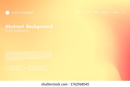 modern colorful abstract landing page background. landing page template, gradient background template, abstract background, user interface background, vector illustration.