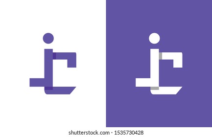 Modern colorful abstract letter JC logo. This logo icon incorporate with two abstract shape in the creative process.