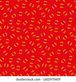Modern colorful abstract pattern build up from red colors