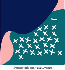 Modern colorful abstract pattern build up from blue, green colors