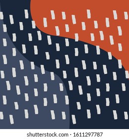 Modern colorful abstract pattern build up from dark colors