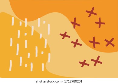 Modern colorful abstract pattern build up from yellow colors