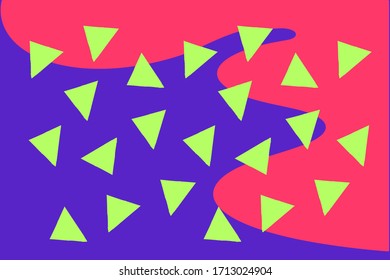 Modern colorful abstract pattern build up from pink, purple, green colors