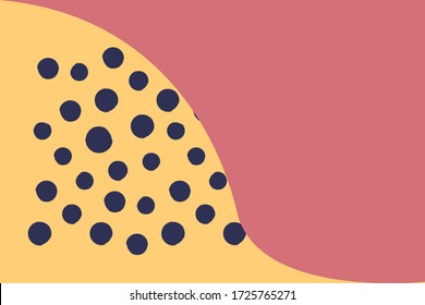 Modern colorful abstract pattern vector design with yellow, pink colors