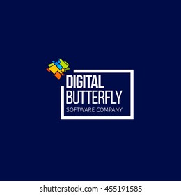 Modern colorful abstract vector icon design logo element. Best for identity and logotypes.