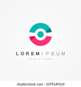 Modern colorful abstract vector logo or element design.