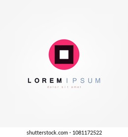 Modern colorful abstract vector logo or element design.