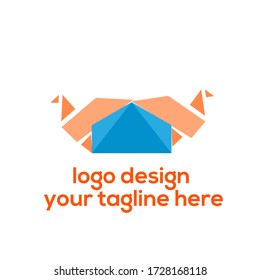 Modern colorful abstract vector logo or element design. Best for identity and logotypes. Simple shape.