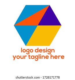 Logo vectorial abstracto colorido moderno o diseño de elementos. Lo mejor para la identidad y los estereotipos. Forma simple.
