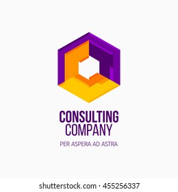 Modern colorful abstract vector logo or element design. Best for identity and logotypes.
