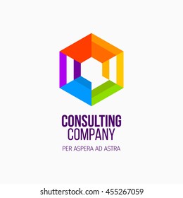 Modern colorful abstract vector logo or element design. Best for identity and logotypes.