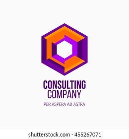 Modern colorful abstract vector logo or element design. Best for identity and logotypes.