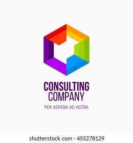Modern colorful abstract vector logo or element design. Best for identity and logotypes.