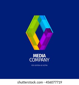 Modern colorful abstract vector logo or element design. Best for identity and logotypes.