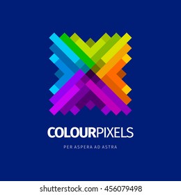 Modern colorful abstract vector logo or element design. Best for identity and logotypes.