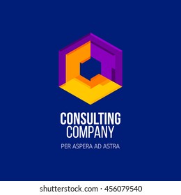 Modern colorful abstract vector logo or element design. Best for identity and logotypes.