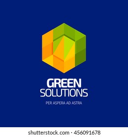 Modern colorful abstract vector logo or element design. Best for identity and logotypes.