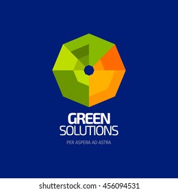 Modern colorful abstract vector logo or element design. Best for identity and logotypes.