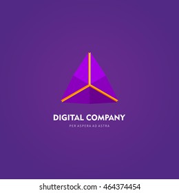 Modern colorful abstract vector logo. Best for identity and logotypes.