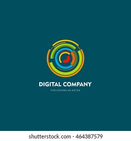 Modern colorful abstract vector logo or element design. Best for identity and logotypes.
