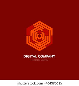 Modern colorful abstract vector logo or element design. Best for identity and logotypes.