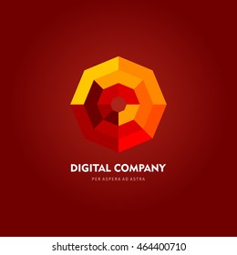 Modern colorful abstract vector logo or element design. Best for identity and logotypes.
