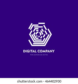Modern colorful abstract vector logo or element design. Best for identity and logotypes.