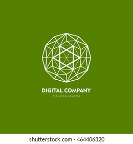 Modern colorful abstract vector logo or element design. Best for identity and logotypes.