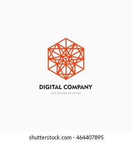 Modern colorful abstract vector logo or element design. Best for identity and logotypes.
