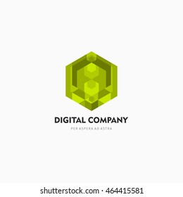 Modern colorful abstract vector logo or element design. Best for identity and logotypes.