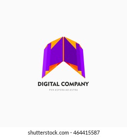 Modern colorful abstract vector logo or element design. Best for identity and logotypes.
