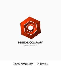Modern colorful abstract vector logo or element design. Best for identity and logotypes.
