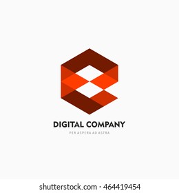 Modern colorful abstract vector logo or element design. Best for identity and logotypes.
