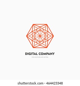 Modern colorful abstract vector logo or element design. Best for identity and logotypes.

