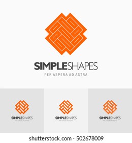 Modern colorful abstract vector logo or element design. Best for identity and logotypes. Simple shape.
