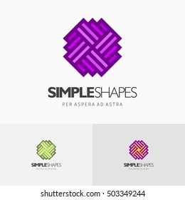 Modern colorful abstract vector logo or element design. Best for identity and logotypes. Simple shape.