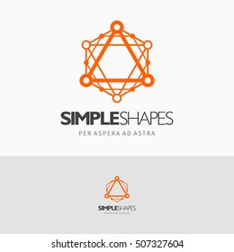 Modern colorful abstract vector logo or element design. Best for identity and logotypes. Simple shape.

