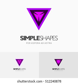 Modern colorful abstract vector logo or element design. Best for identity and logotypes. Simple shape.
