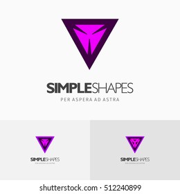 Modern colorful abstract vector logo or element design. Best for identity and logotypes. Simple shape.
