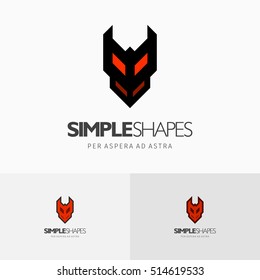 Modern colorful abstract vector logo or element design. Best for identity and logotypes. Simple shape.
