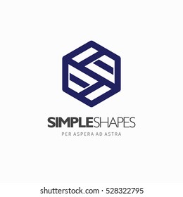 Modern colorful abstract vector logo or element design. Best for identity and logotypes. Simple shape.