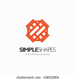 Modern colorful abstract vector logo or element design. Best for identity and logotypes. Simple shape.