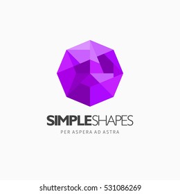 Modern colorful abstract vector logo or element design. Best for identity and logotypes. Simple shape.
