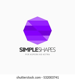 Modern colorful abstract vector logo or element design. Best for identity and logotypes. Simple shape.
